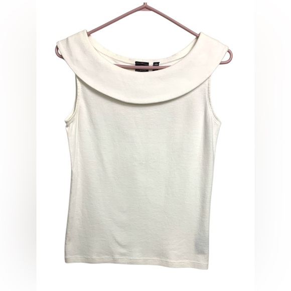 Rafaella Ivory Professional Top, Sleeveless 100% soft cotton - Picture 3 of 10